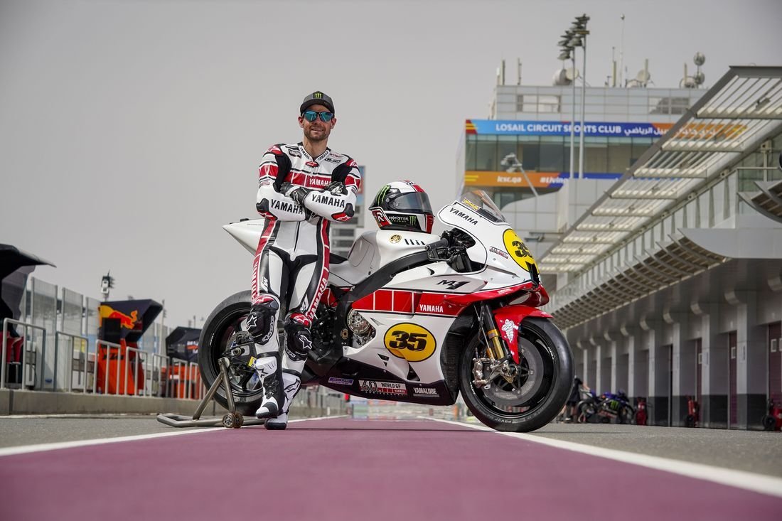 Cal Crutchlow with the new Grand Prix-liveried M1