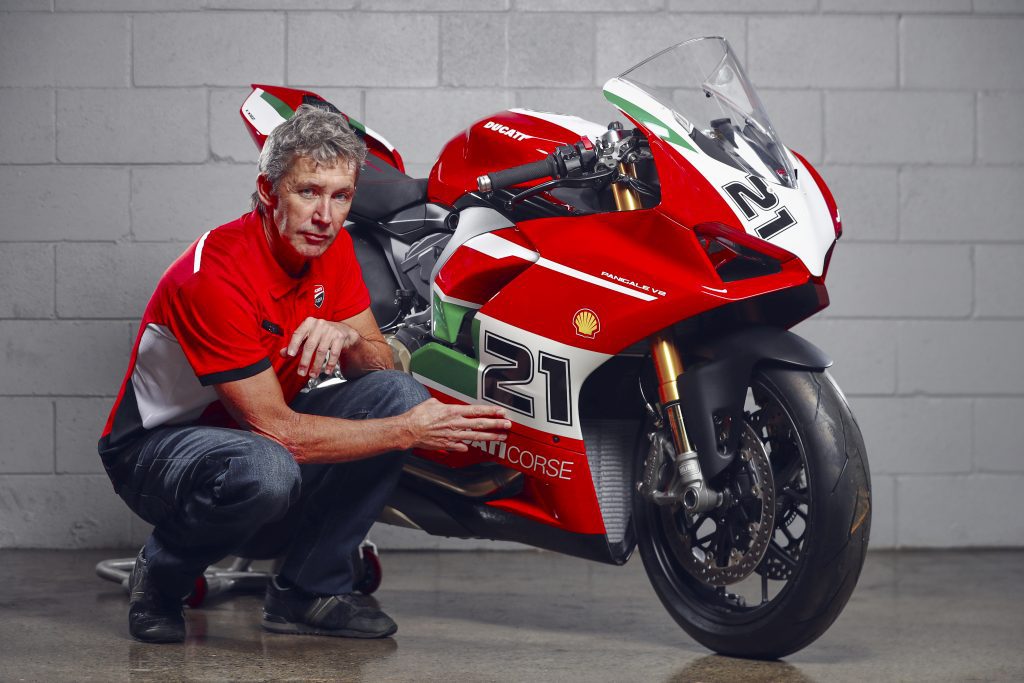 Troy Bayliss with his 1st Championship 20th Anniversary Edition