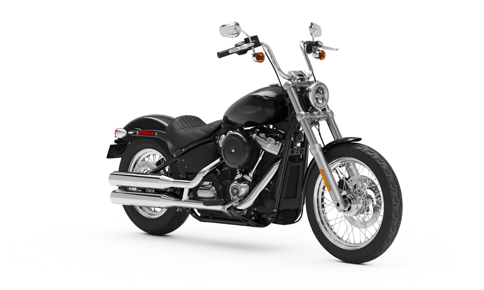 A side view of the 2021 Harley-Davidson Softail