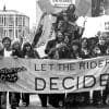 A view of motorcycle riders protesting the restrictions currently ongoing in the motorcycle community in the EU