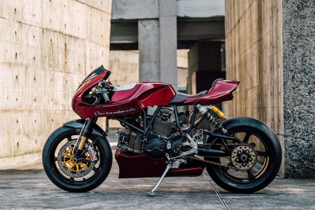 A 1979 Ducati MH900e, modded out by Onehandmade customs; media gleaned from Onehandmade's Facebook page