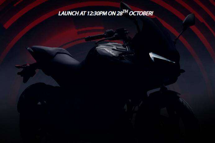 A sneak peek of Bajaj's new motorbike - the Pulsar 250F