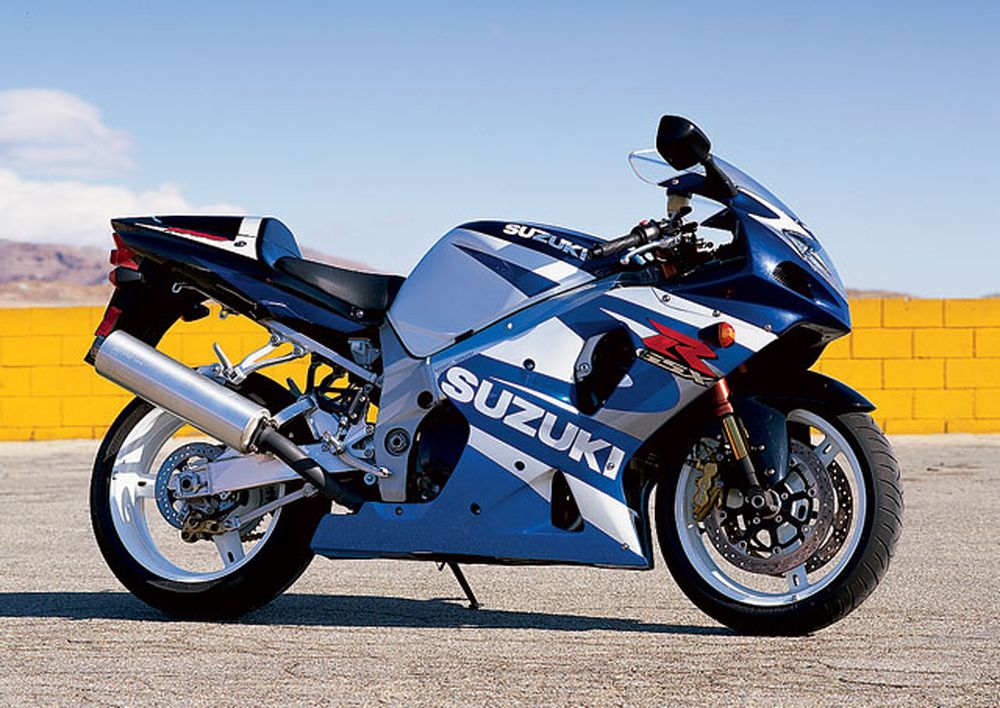 A side view of the 2000 Suzuki GSX-R1000