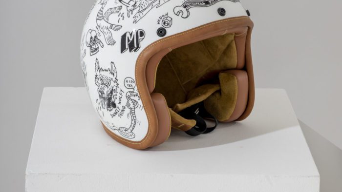 the Maxwell Paternoster X DGR Helmet, up for auction in celebration of ten years of the Distinguished Gentleman's Ride