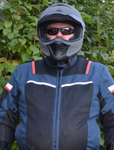 A frontal view of the Rev’It! Tornado 3 Mesh Jacket