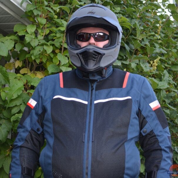 A frontal view of the Rev’It! Tornado 3 Mesh Jacket