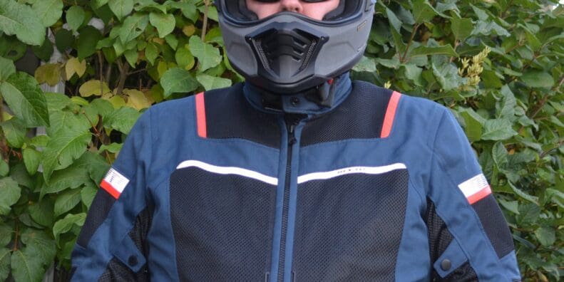 A frontal view of the Rev’It! Tornado 3 Mesh Jacket