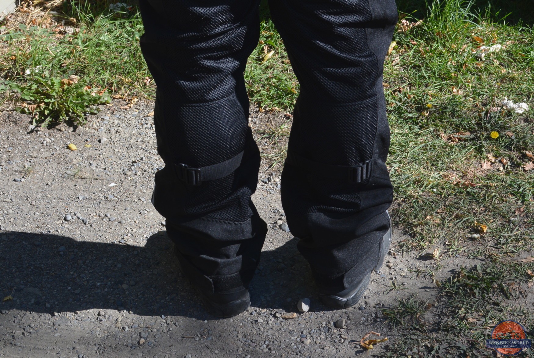A lower back view of the bottom of the REV'IT! Tornado 3 Mesh Pants