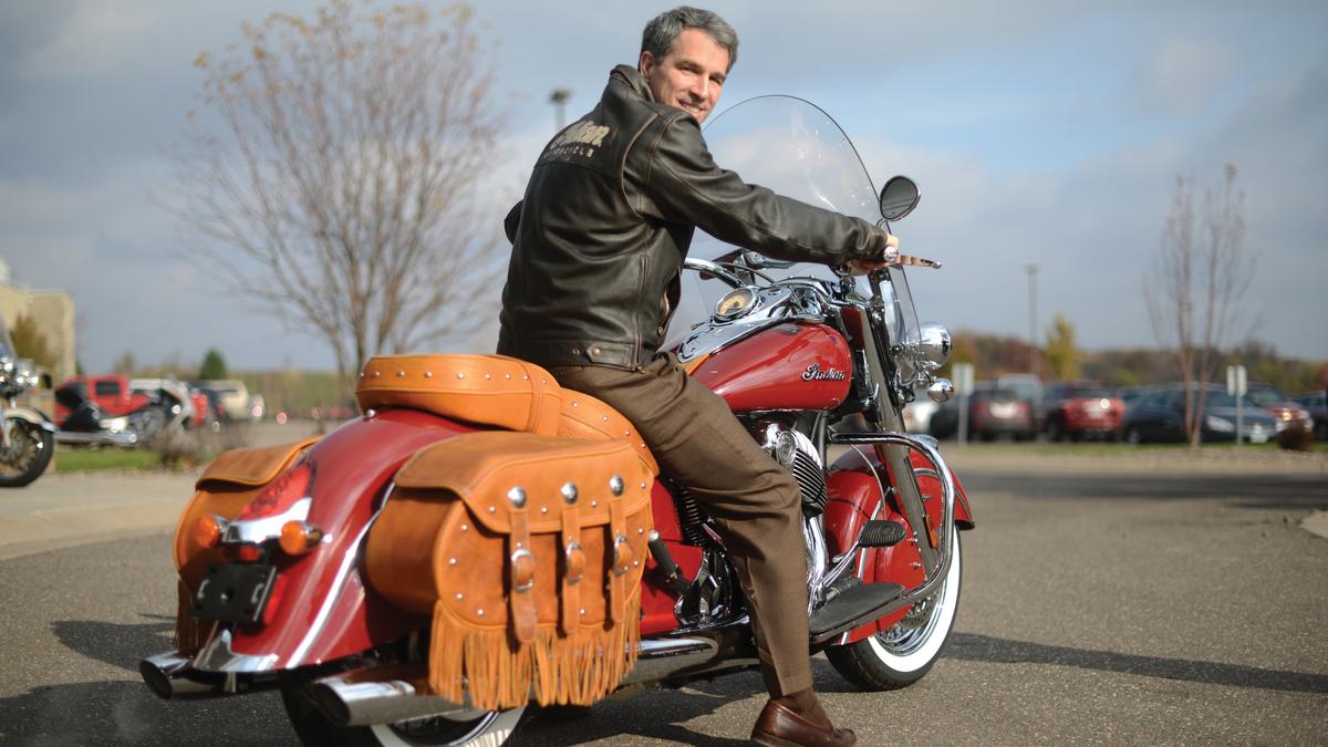 A view of a bike from Indian Motorcycles