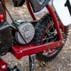 A view of the motor on the new sFTR Mini motorcycle from Indian Motorcycles - an electric-youth bike available to the smaller riding community