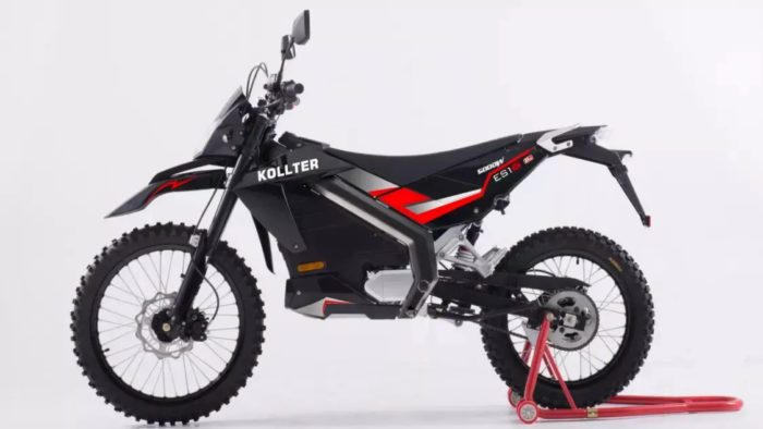 A side view of the Kollter ES1 - America's First Affordable Electric Motorcycle