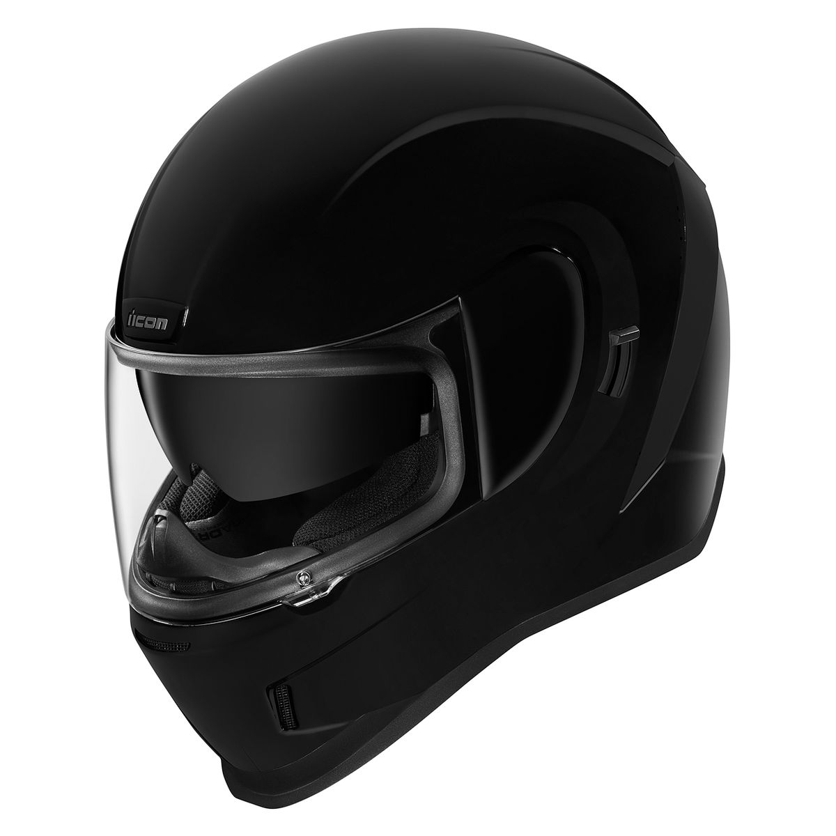 Black Icon Airform Helmet on white background