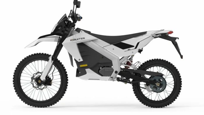 A side view of the Kollter ES1 - America's First Affordable Electric Motorcycle
