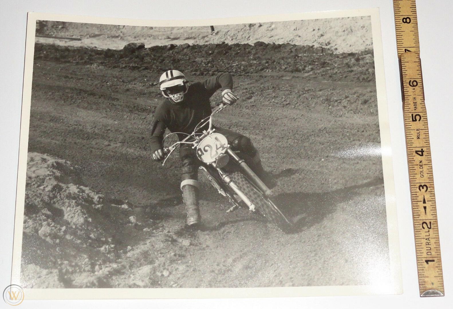 Steve McQueen on the iconic 1971 Husqvarna 400 Cross, used by Steve McQueen in the movie hit, "On Any Sunday"