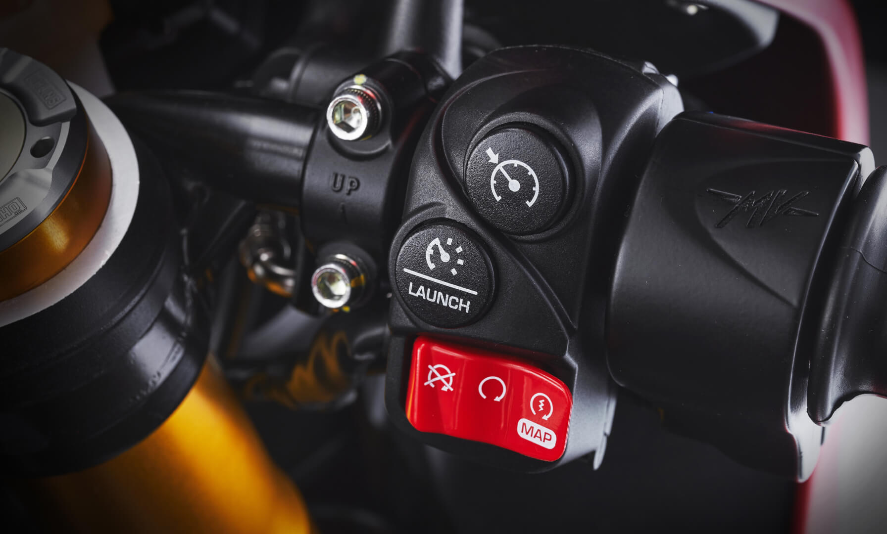 A view of the dash for the new Special Edition Superveloce Ago created in commemoration of Giacomo Agostini