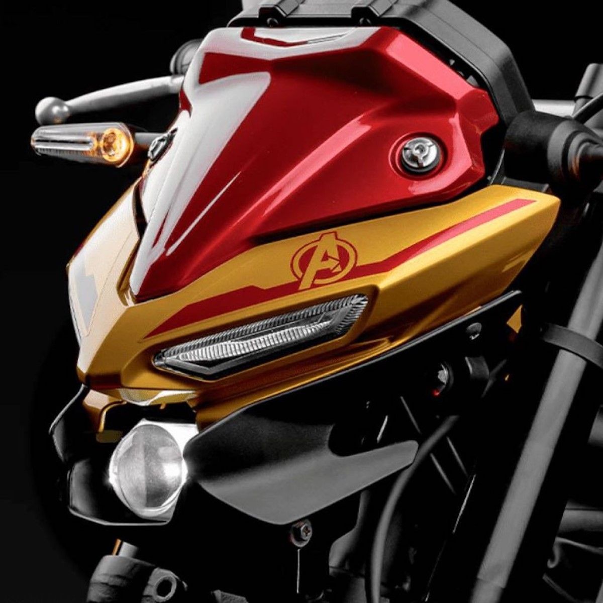 Iron man headlight for bike sales
