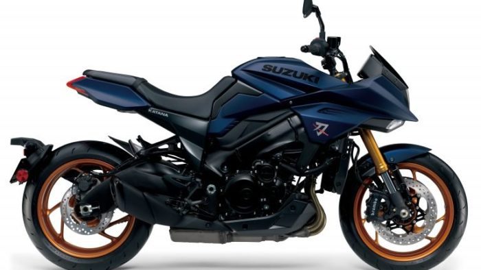 Suzuki Katana 2022: side view Suzuki Katana 2022: side view