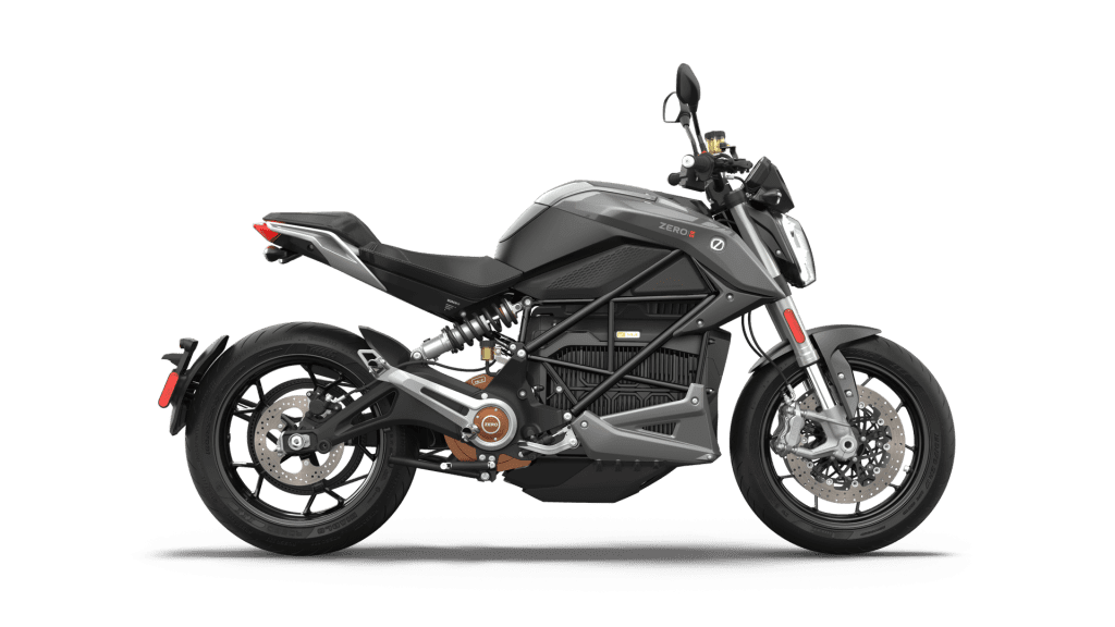 2022 Zero SR electric motorcycle on white background