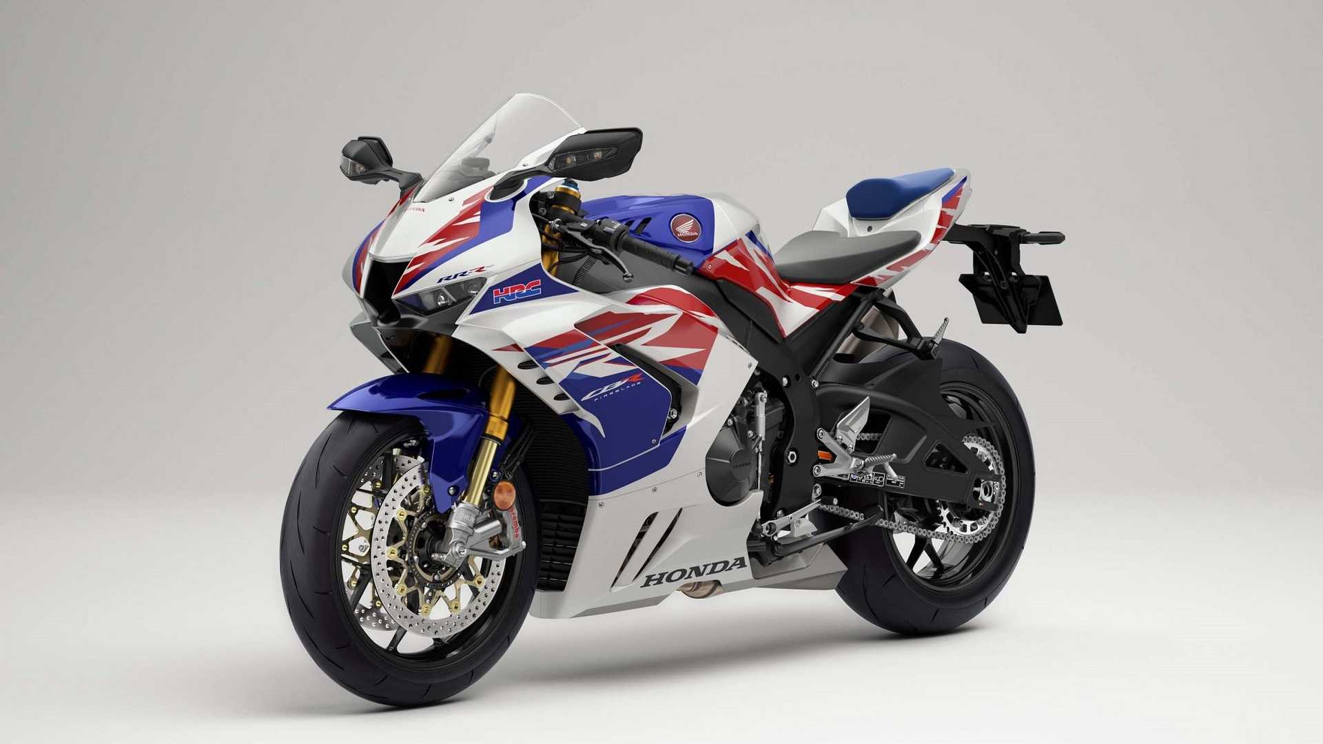 A side view of Honda's 30th Anniversary Limited Edition CBR1000RR-R Fireblade SP