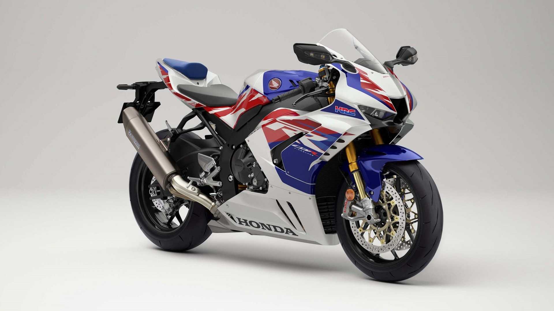 A side view of Honda's 30th Anniversary Limited Edition CBR1000RR-R Fireblade SP