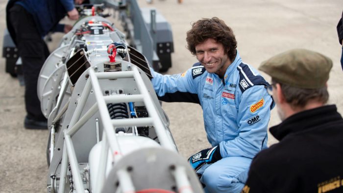 Guy Martin with the 52 Express - a 30-foot streamliner with the 50-year old turbine engine of a Rolls Royce Gem helicopter - attempting to break the World Land Speed Record for January 2023, in Bolivia. Media: Second round of test runs complete