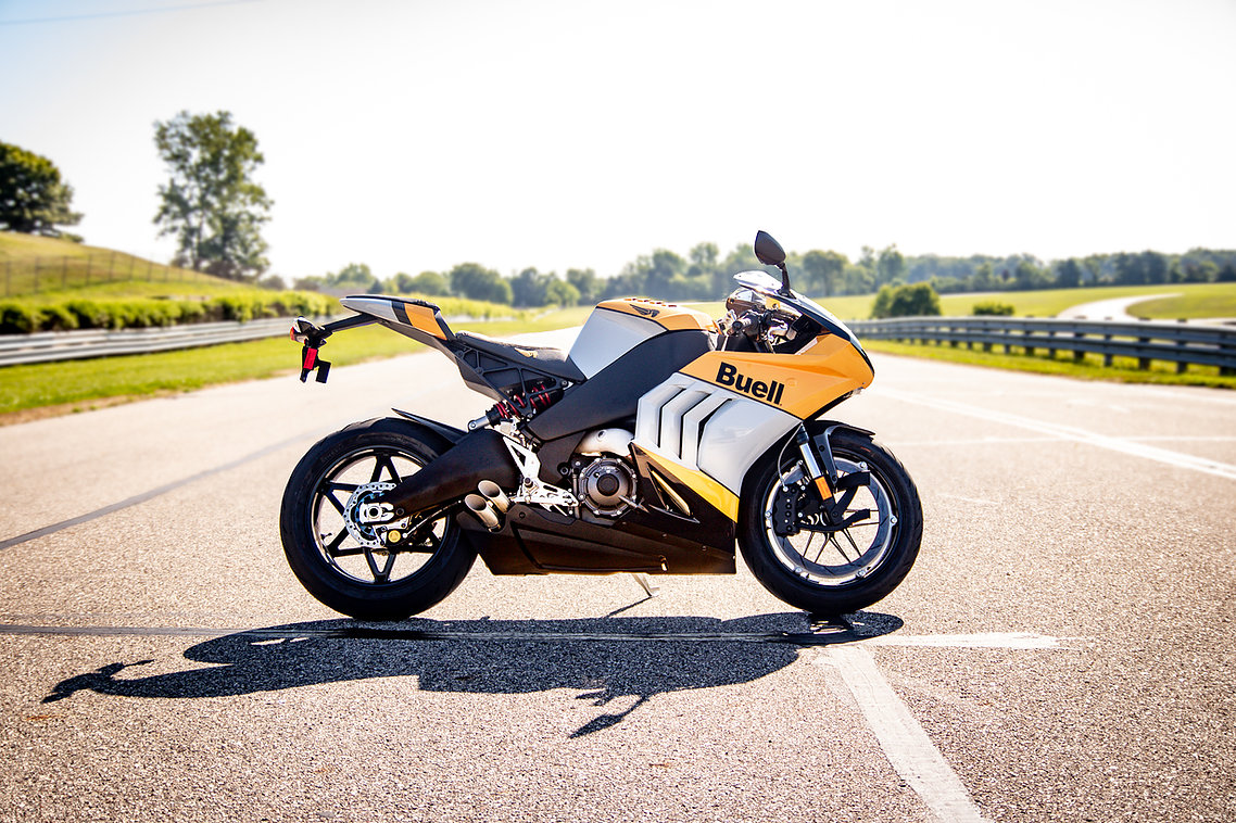 A side view of Bauell's new Hammerhead supersport motorcycle, available today with the Buellvana® Reservation System