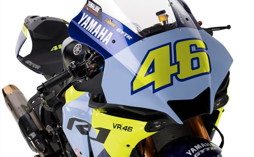 Valentino Rossi's new limited edition tribute bike from Yamaha in commemoration of his 26-year career