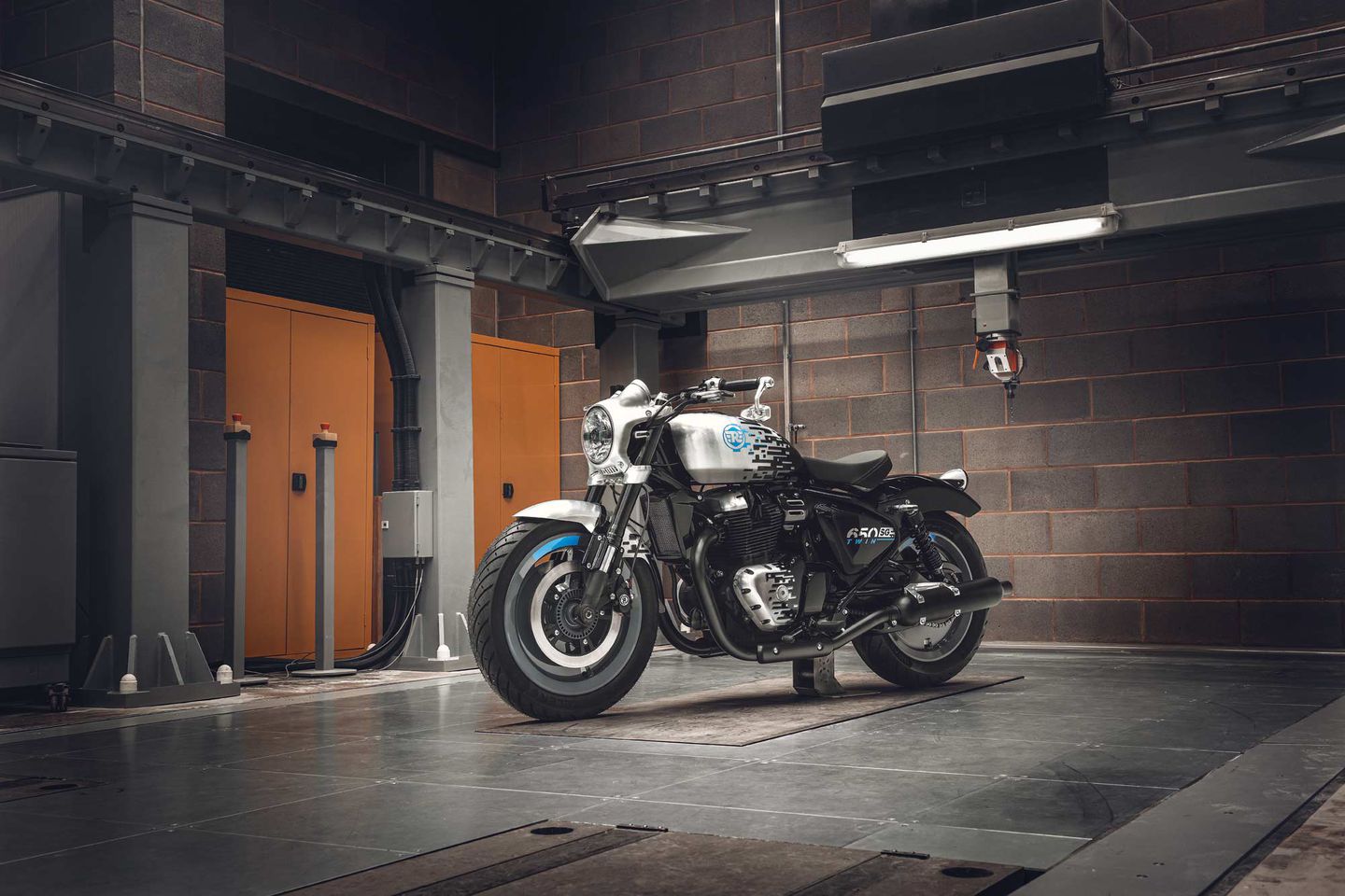 Royal Enfield's new Bobber: The SG650 Concept, just revealed at this year's EICMA Awards.