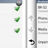 Screenshot showing BK-S2 pairing with navigation device