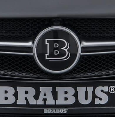 A view of a car that's been tuned by Brabus Automotive Tuning