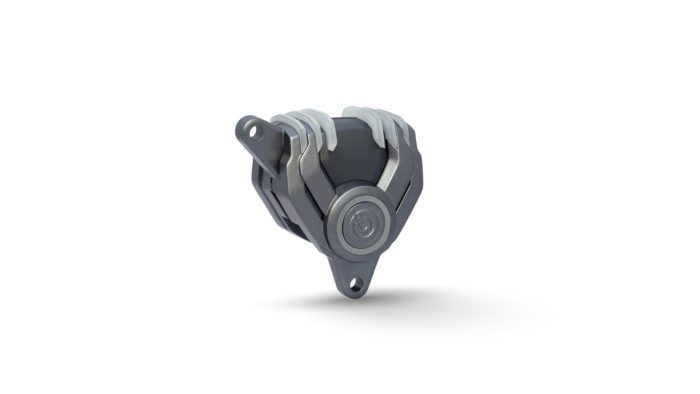 Brembo's new concept brake caliper, aired at this year's EICMA
