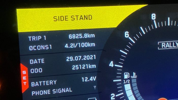 Trip meter reading on KTM 790 Adventure after rear Bridgestone AX41 tire wore out Trip meter reading on KTM 790 Adventure after rear Bridgestone AX41 tire wore out