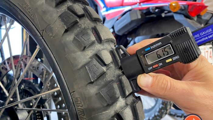 Measuring front Bridgestone Battlax AdventureCross AX41 Tire
