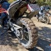 Mud buildup in treads of Bridgestone Battlax AdventureCross AX41 tire