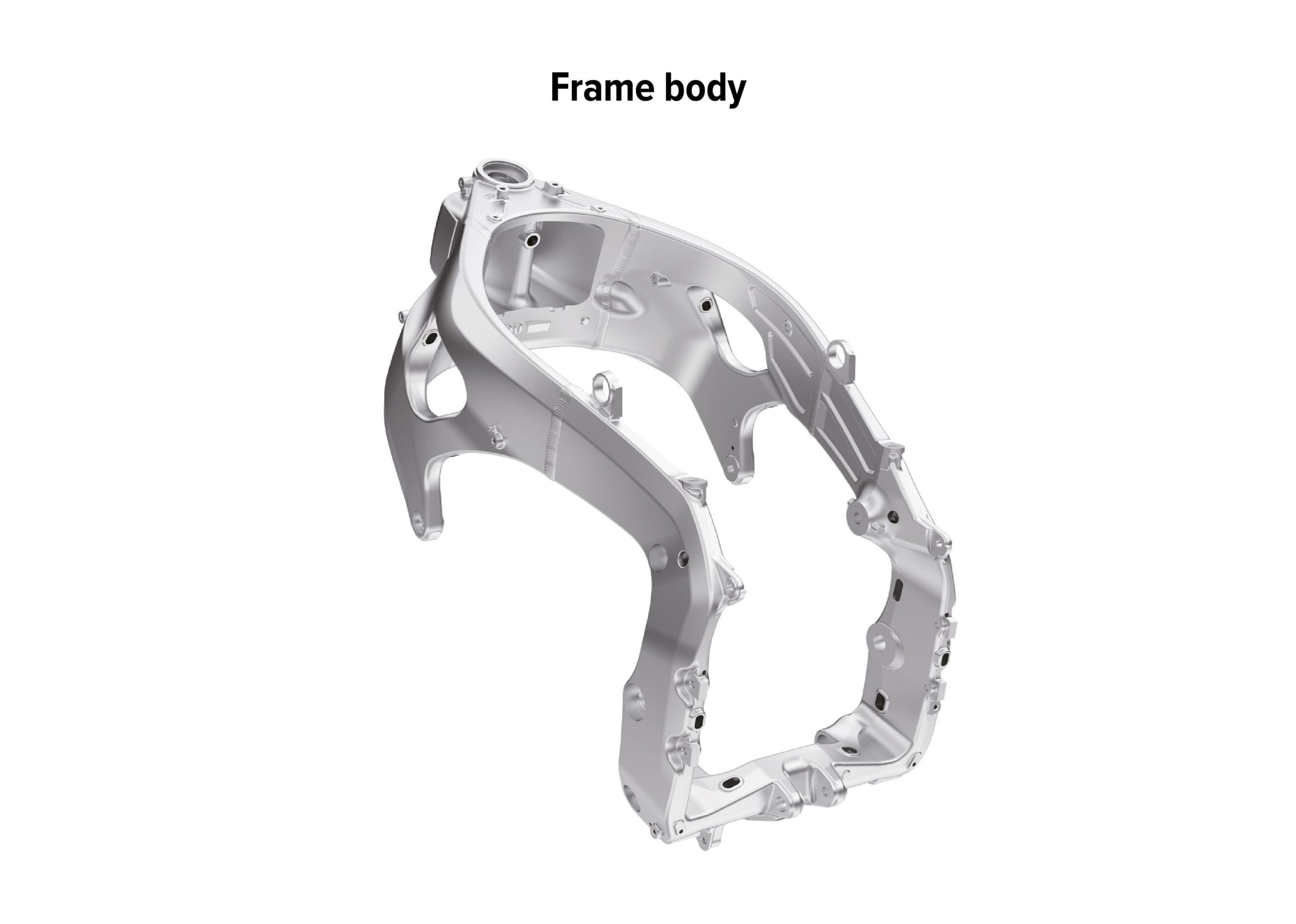 The frame of the CBR1000R.