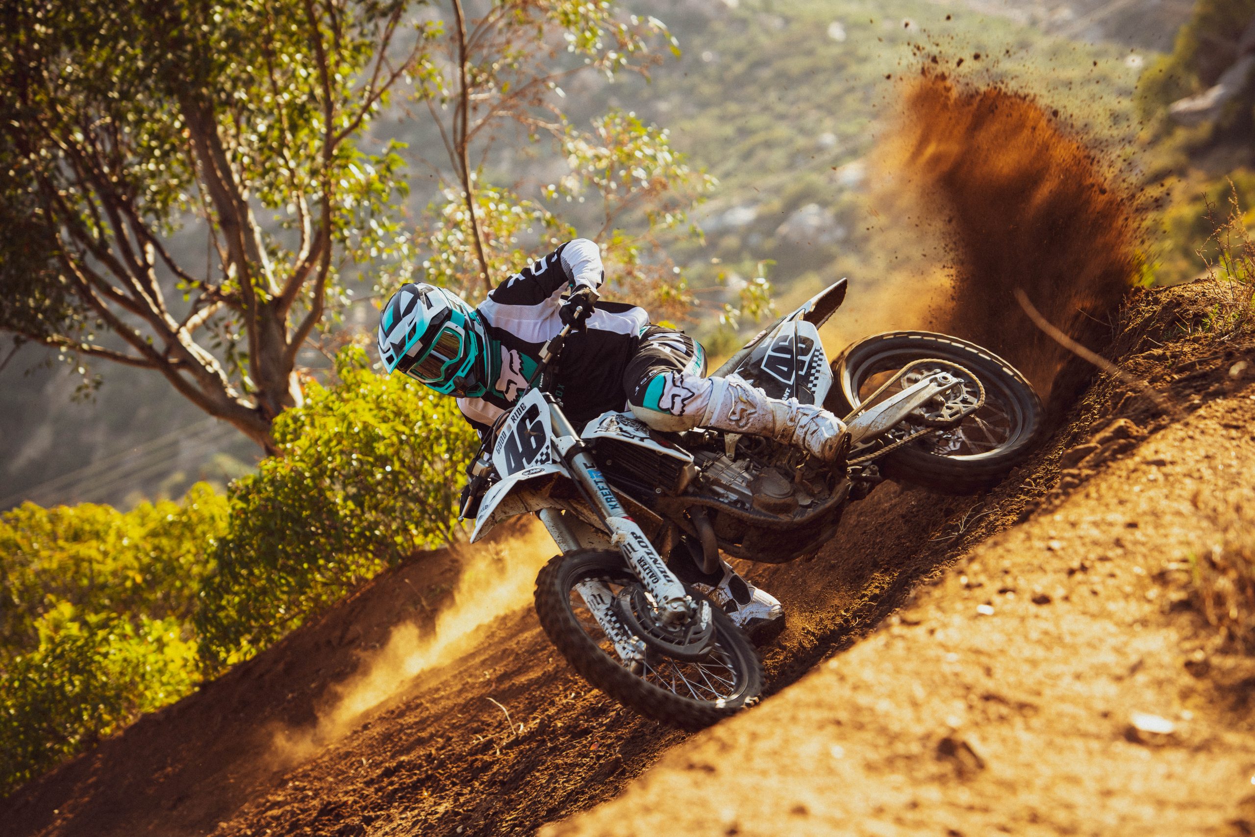 Freestyle Motocross Icon Carey Hart on his motocross motorcycle