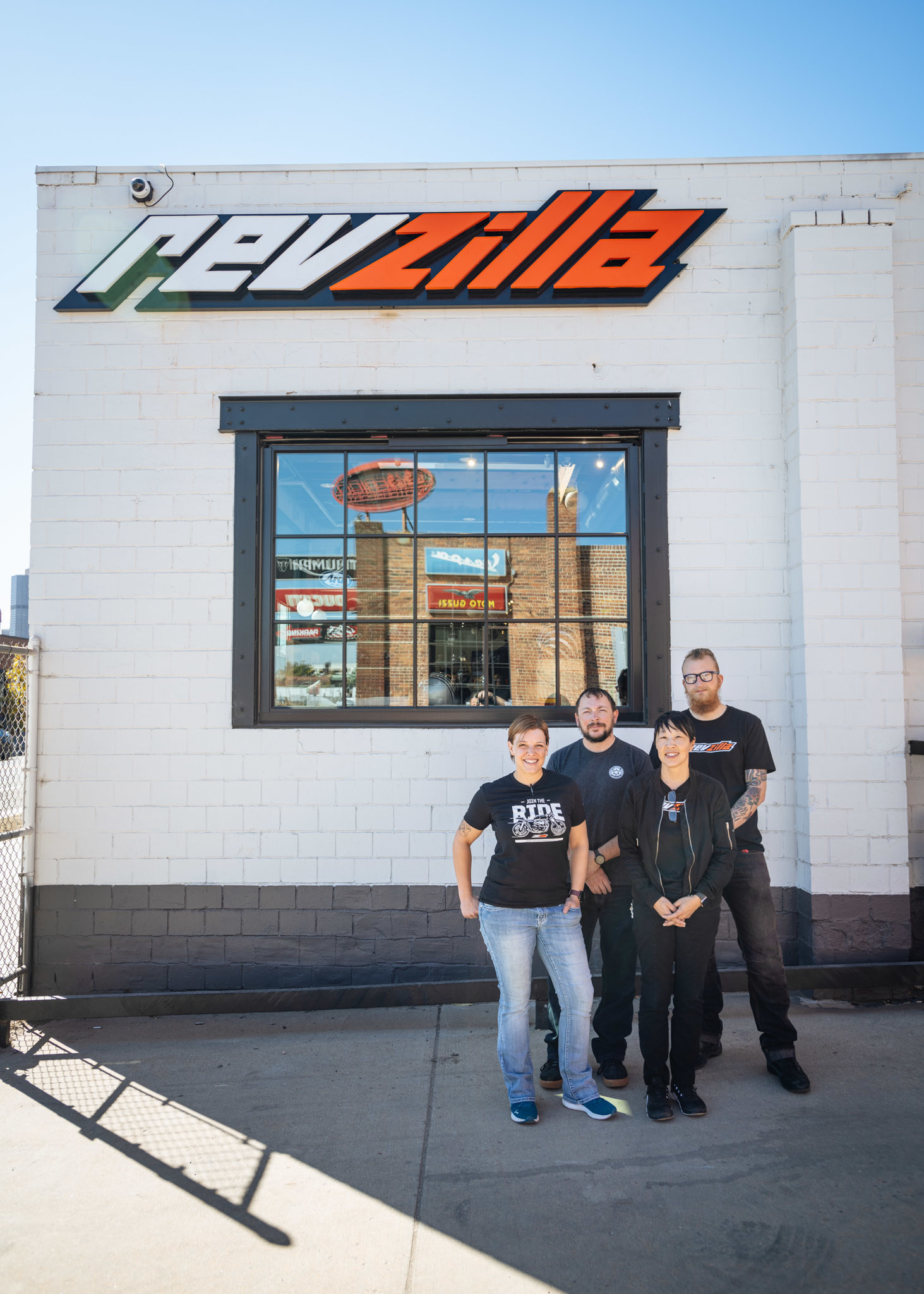 A view of the new RevZilla store located in Denver, Colorado