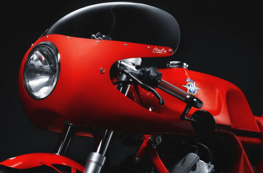 A side view of the Magni Italia - a special edition bike created by the Magni boys in commemoration of their father passing five years ago
