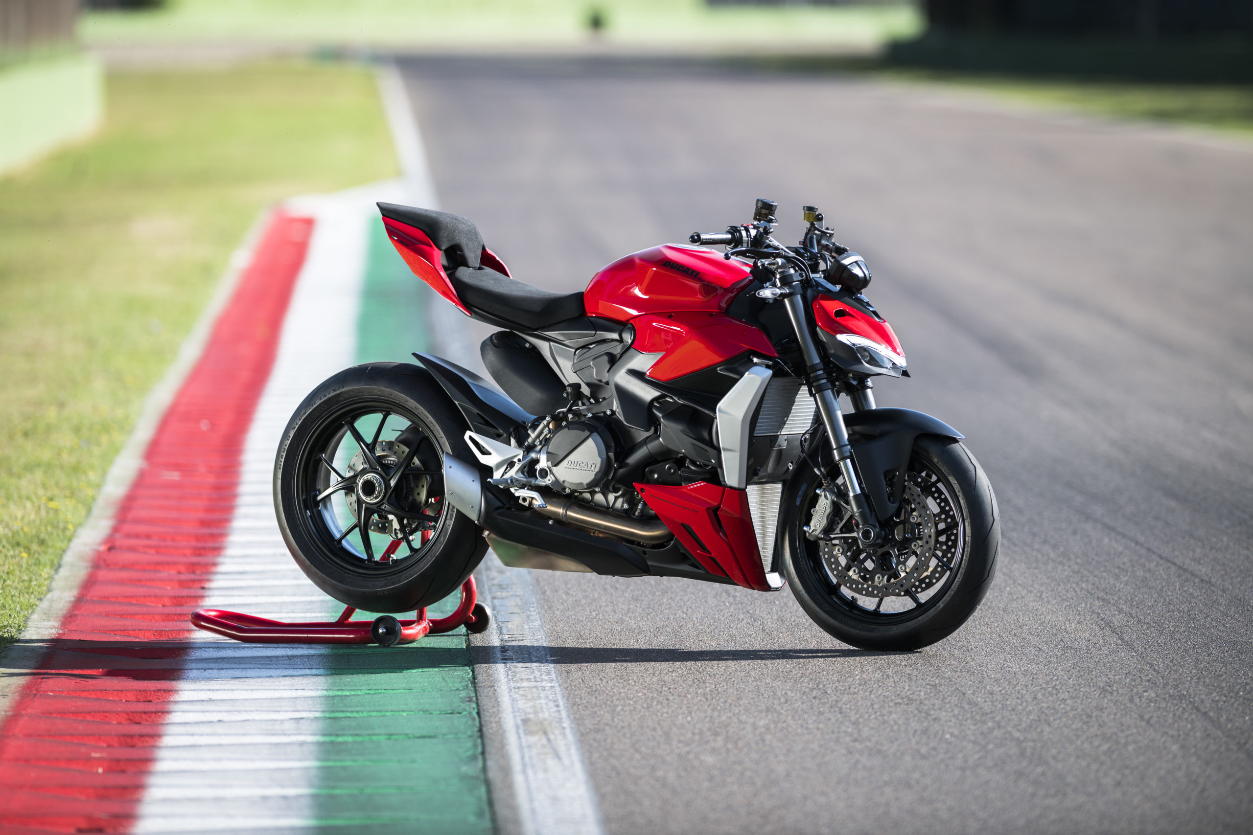 A view of the all-new 2022 Ducati Streetfighter V2, available in Ducati dealerships as of December