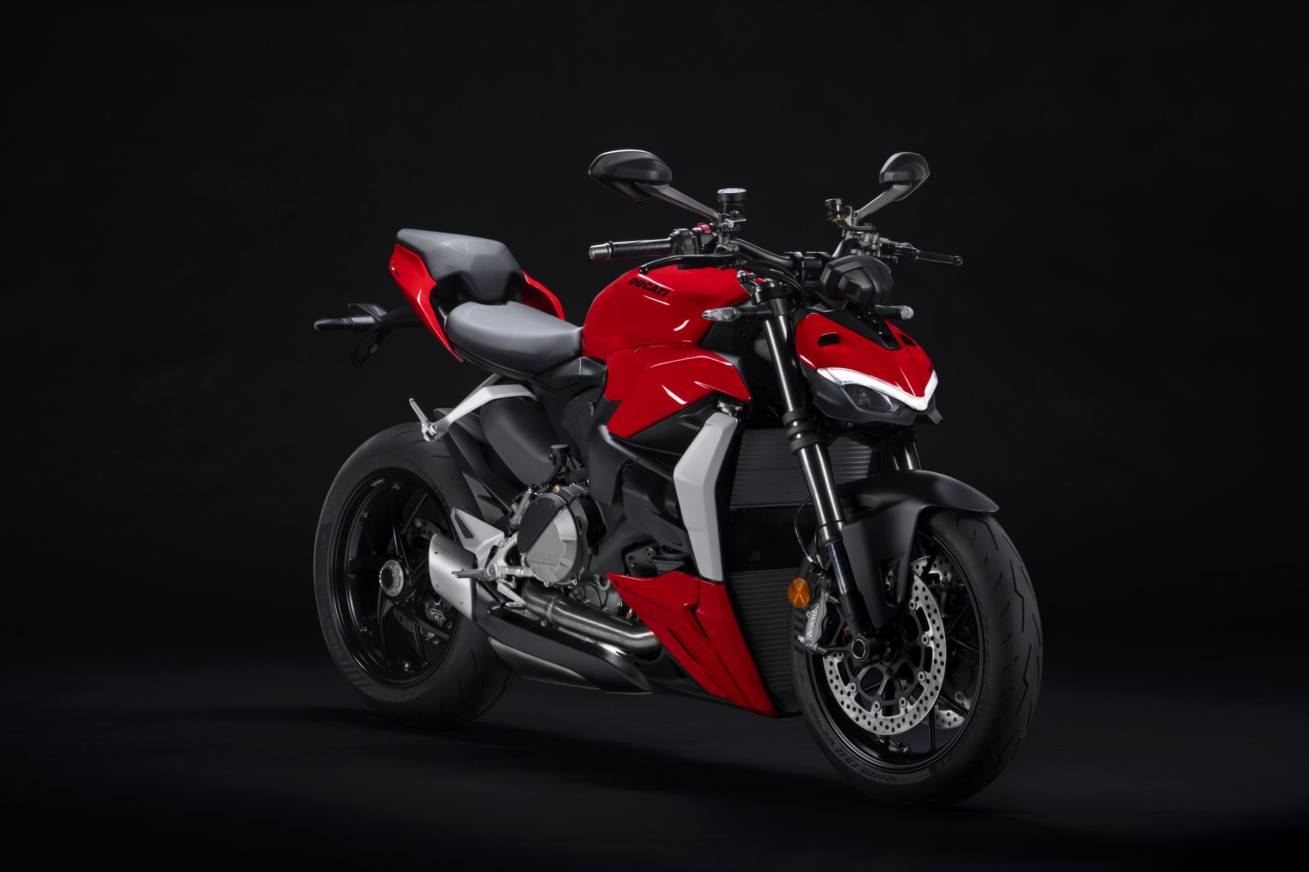 A view of the all-new 2022 Ducati Streetfighter V2, available in Ducati dealerships as of December