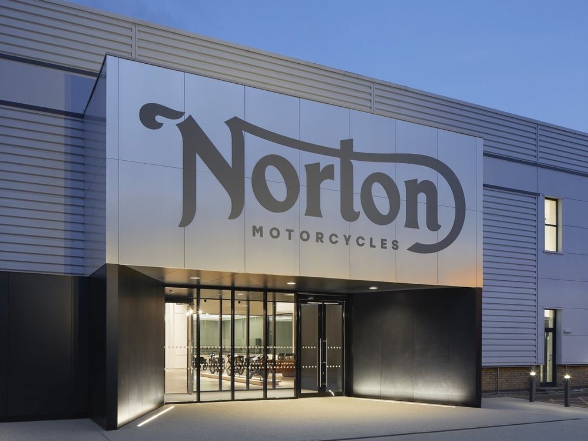 A view of the new global headquarters for Norton Motorcycles, in Sulihill