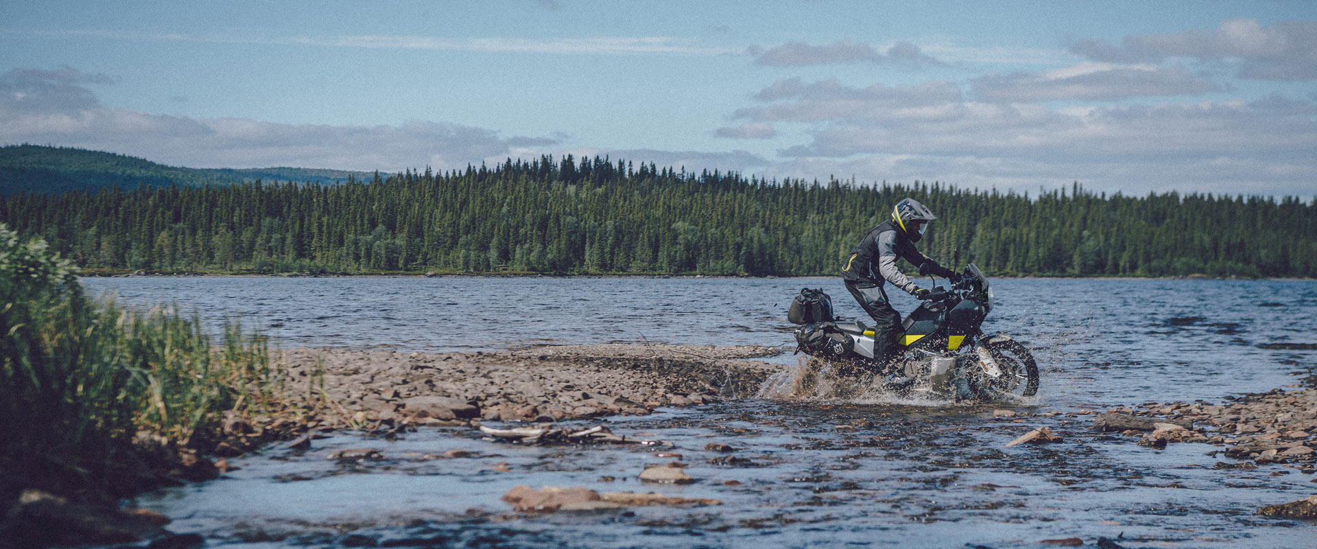 A view of a rider enjoying the all-new 2022 Husqvarna Norden 901, available as of today