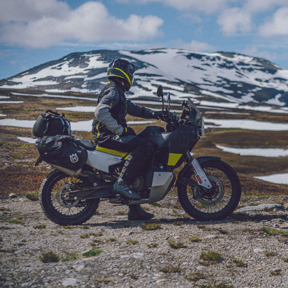 A view of a rider enjoying the all-new 2022 Husqvarna Norden 901, available as of today