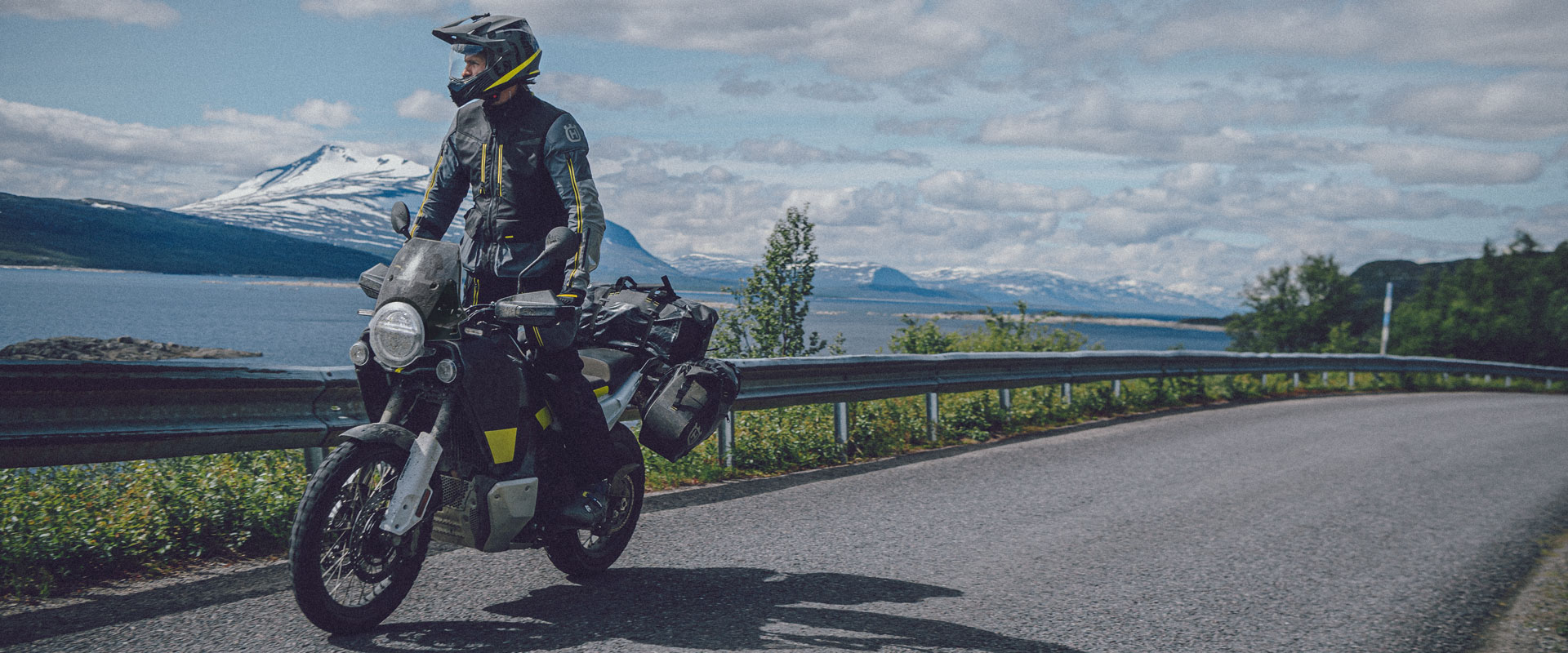 A view of a rider enjoying the all-new 2022 Husqvarna Norden 901, available as of today