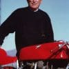Arturo Magni next to an MV Agusta machine