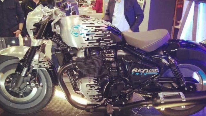 Royal Enfield's new Bobber: The SG650 Concept, just revealed at this year's EICMA Awards: EICMA 2021 view