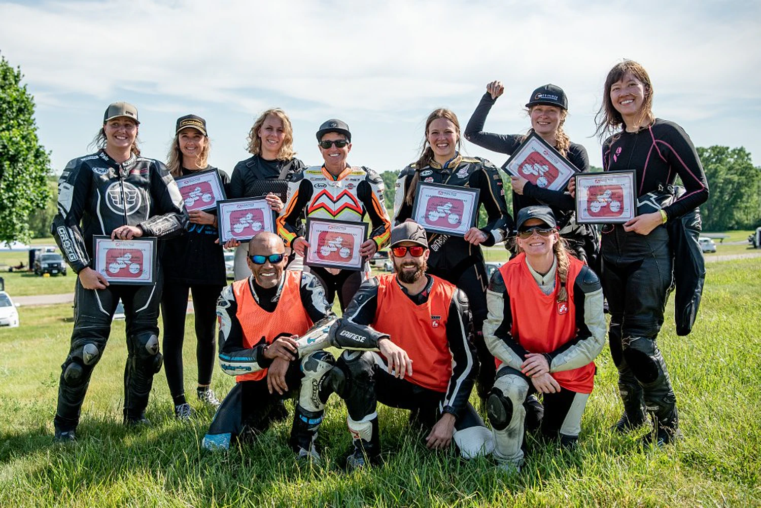 A view of the Build. Train. Race (BTR) program hosted by Royal Enfield - and the women attending the event.