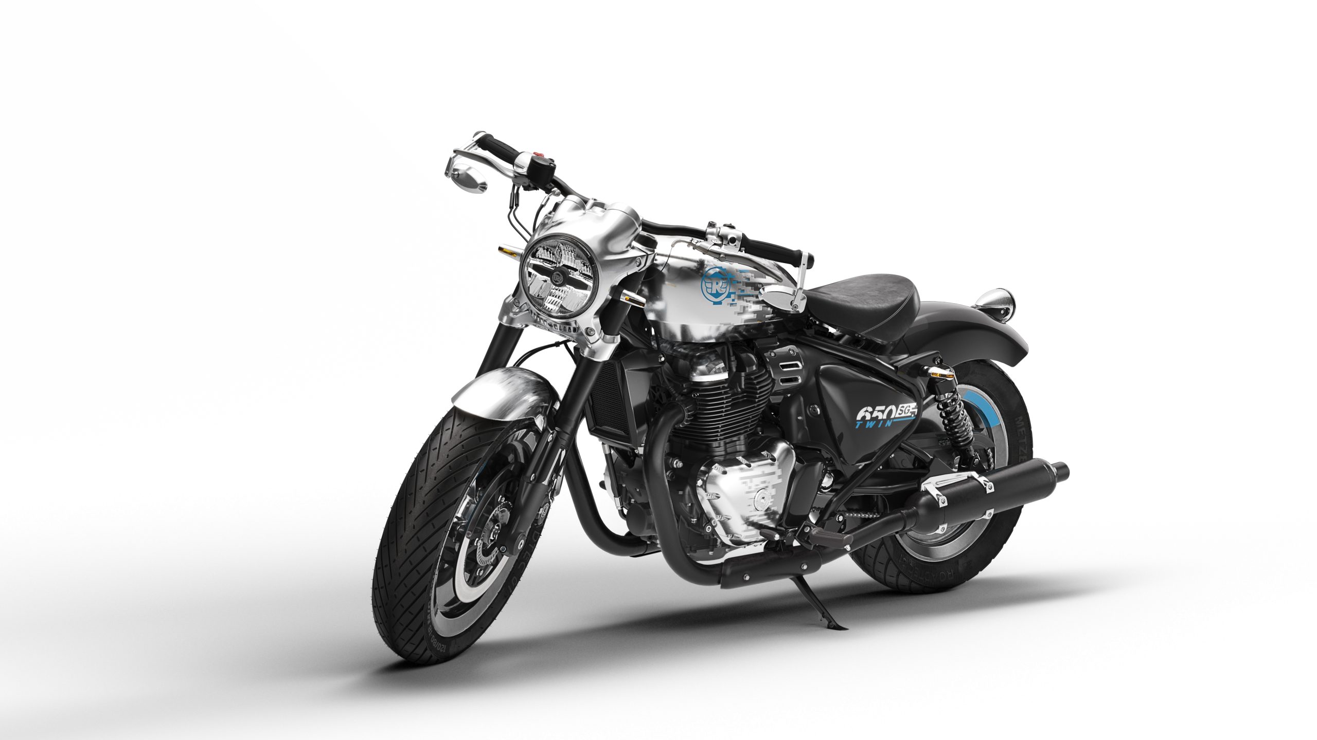 A studio shot of the Royal Enfield SG650 concept