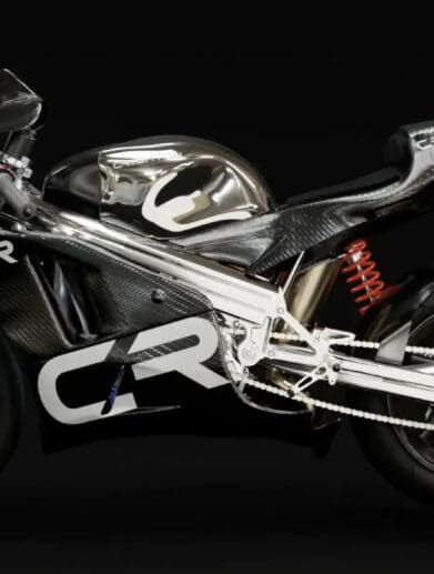 A view of the new rotary engine in the swanky CR700W: a racebikje designed painstakingly by ex-Norton mechanic and design engineer, Brian Crighton (Crighton Norton)