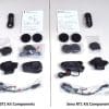 Photo showing kit contents of Sena SPIDER ST1 & RT1 systems